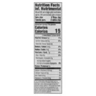 Nutritional facts label for Upstate Farms® Aerosol Whipped Light Cream.