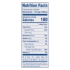 Nutritional facts label for Upstate Farms® Holiday Nog.