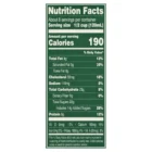 Nutritional facts label for Upstate Farms® Egg Nog.
