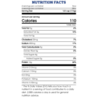 Nutritional facts label for Bison® 4% Small Curd Cottage Cheese.