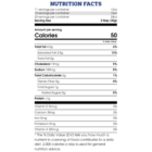 Nutritional facts label for Bison® French Onion Dip.