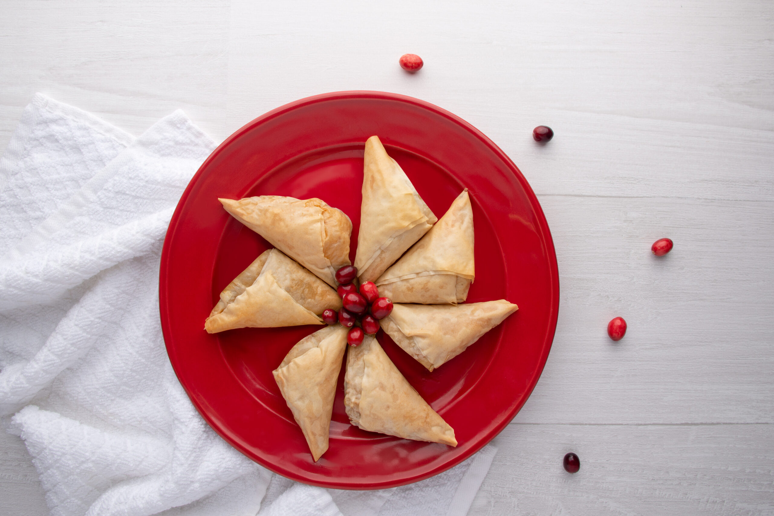 Cranberry ‘N Turkey Triangles