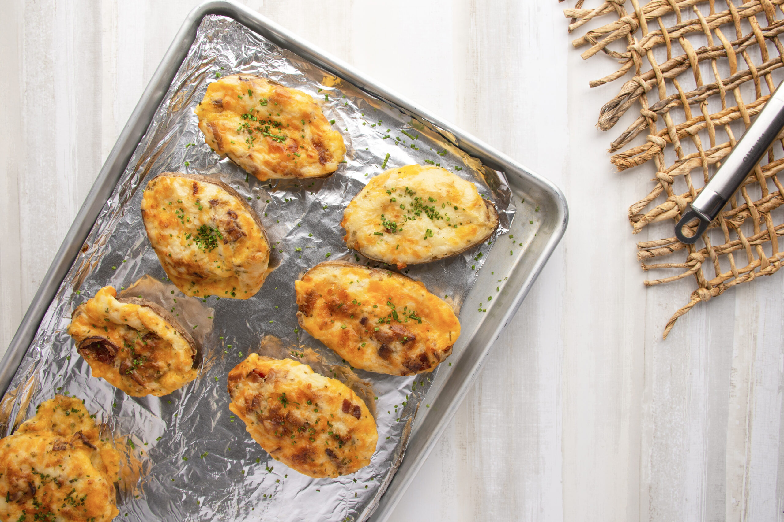French Onion Twice Baked Potatoes