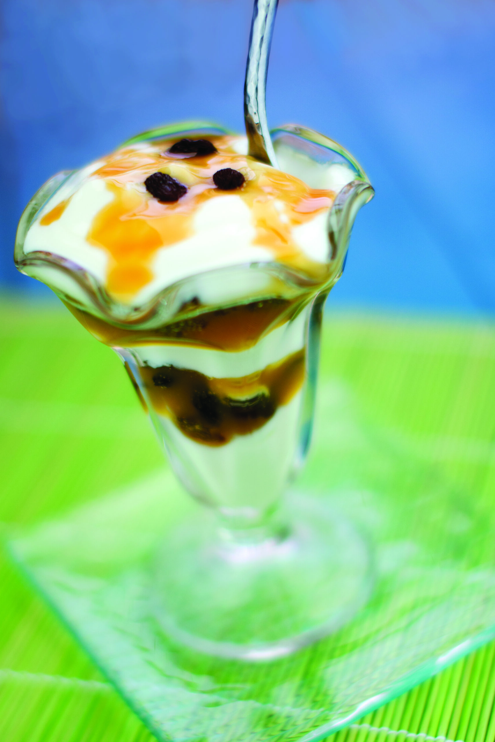Gooey Butterscotch & Raisin Parfait