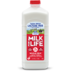 Milk for Life® Lactose Free Whole Milk carton.