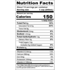 Nutritional facts label for Milk for Life® Lactose Free Whole Milk.
