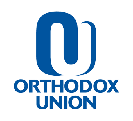 Orthodox Union logo, symbolizing kosher certification.