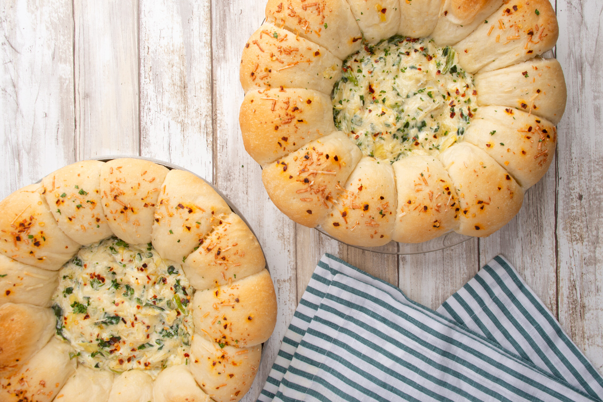 Spinach Artichoke Dip with Bread Ring