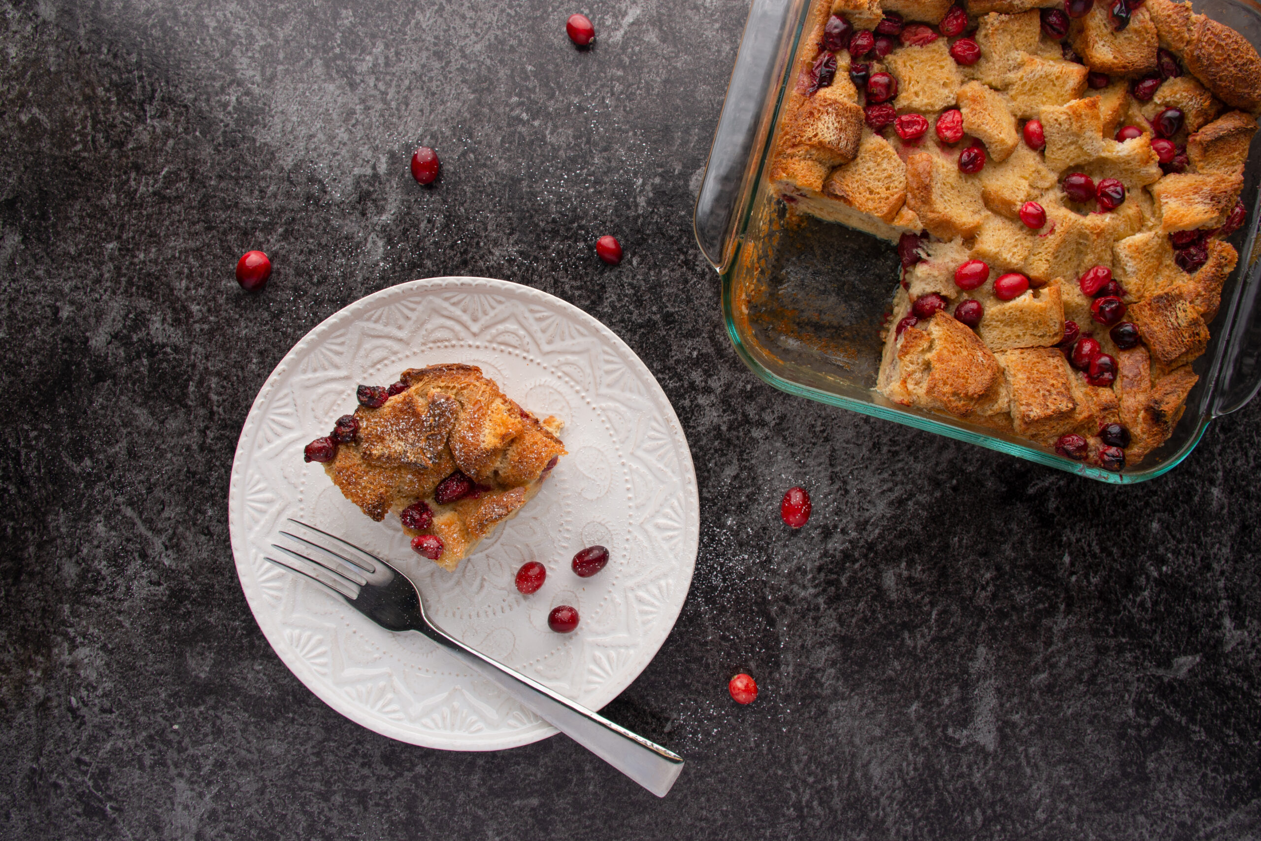 Cranberry ‘N French Toast Casserole
