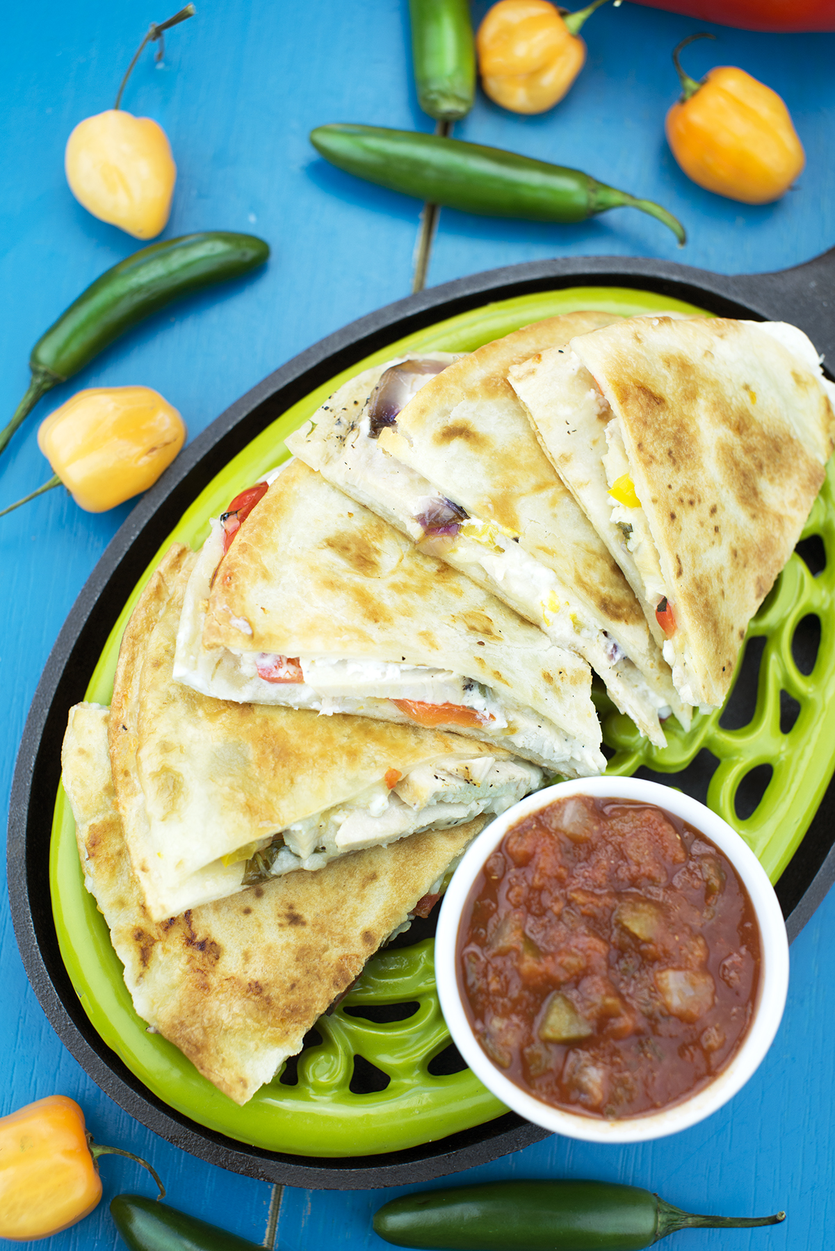 Southwest Chicken Fajita Quesadilla