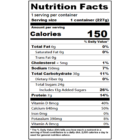 Nutritional facts label for Upstate Farms® 8oz Strawberry Banana Nonfat Yogurt.​