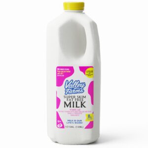 Valley Farms® Super Skim Milk Half Gallon