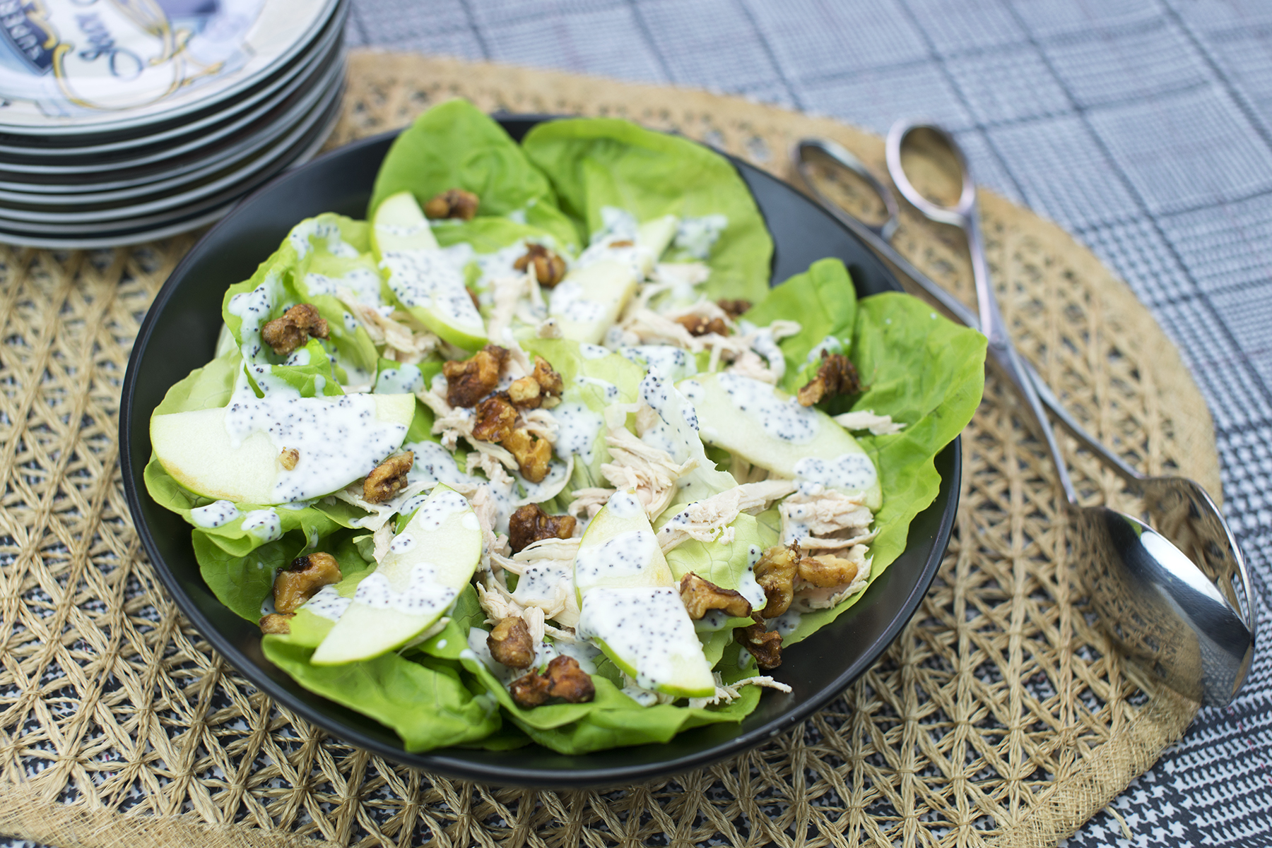 Poppy Seed, Apple & Walnut Chicken Salad