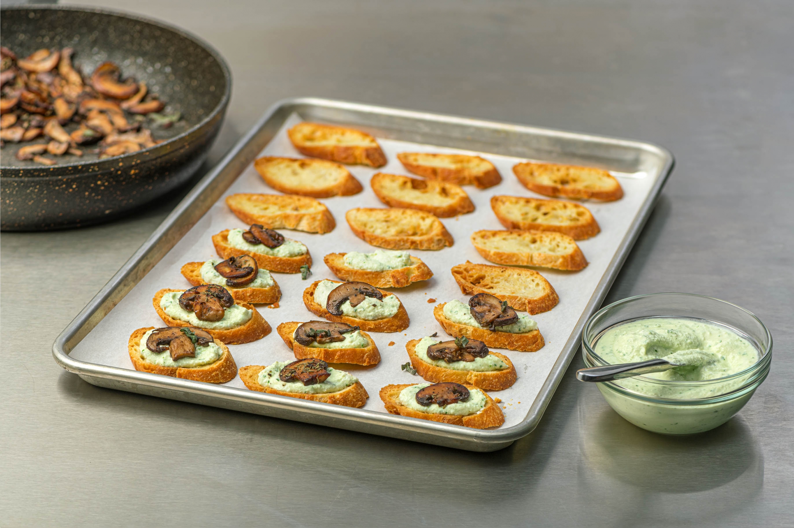 Green Goddess Ricotta Crostini